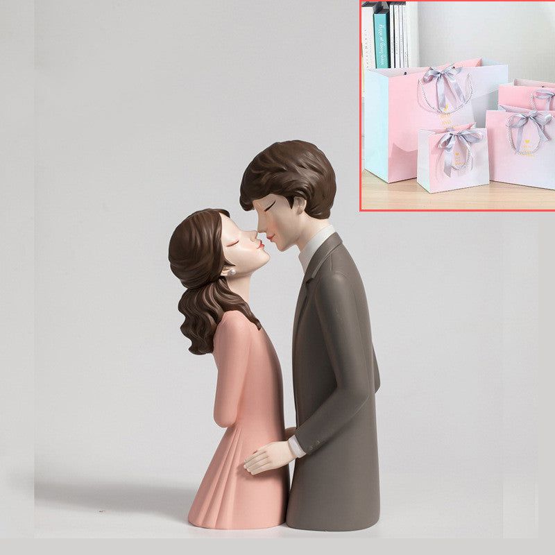 Young Girl Heart Sculptures, Modern Wedding Gift, Couple Statue, Pregnant Woman, Miniatures for Home Decor, New - Grand Goldman