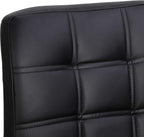 ZENY Set of 4 Adjustable Swivel Barstools, Modern PU Leather Kitchen Counter Bar Stools, Square Back Bar Stool - Grand Goldman