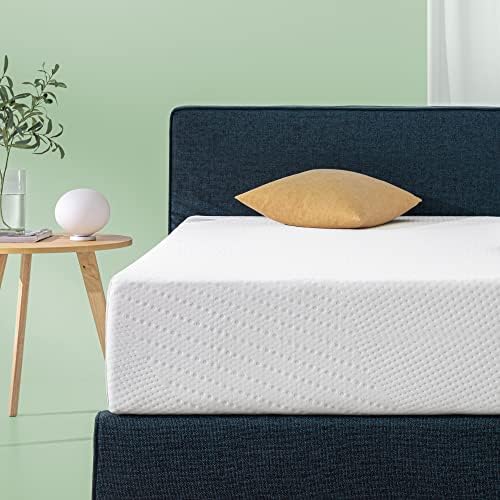 ZINUS 10 Inch Green Tea Essential Memory Foam Mattress [New Version], Queen, Fiberglass Free, Medium Feel, Breathable Airflow Memory Foam, Certified Safe Foams & Fabric, Mattress in A Box - Grand Goldman