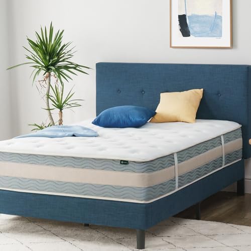 ZINUS 6 Inch Spring Sensation Hybrid Mattress [New Version], Medium Firm Feel, Fiberglass Free, Youth and Guest Bedroom, Mattress in A Box, Twin - Grand Goldman