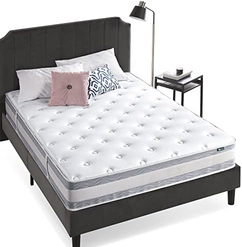 ZINUS 6 Inch Spring Sensation Hybrid Mattress [New Version], Medium Firm Feel, Fiberglass Free, Youth and Guest Bedroom, Mattress in A Box, Twin - Grand Goldman