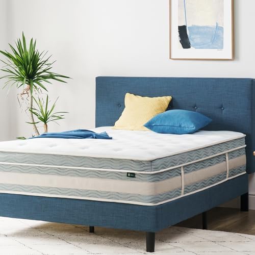 ZINUS 6 Inch Spring Sensation Hybrid Mattress [New Version], Medium Firm Feel, Fiberglass Free, Youth and Guest Bedroom, Mattress in A Box, Twin - Grand Goldman