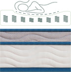 ZINUS 6 Inch Spring Sensation Hybrid Mattress [New Version], Medium Firm Feel, Fiberglass Free, Youth and Guest Bedroom, Mattress in A Box, Twin - Grand Goldman