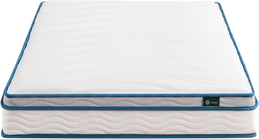ZINUS 6 Inch Spring Sensation Hybrid Mattress [New Version], Medium Firm Feel, Fiberglass Free, Youth and Guest Bedroom, Mattress in A Box, Twin - Grand Goldman