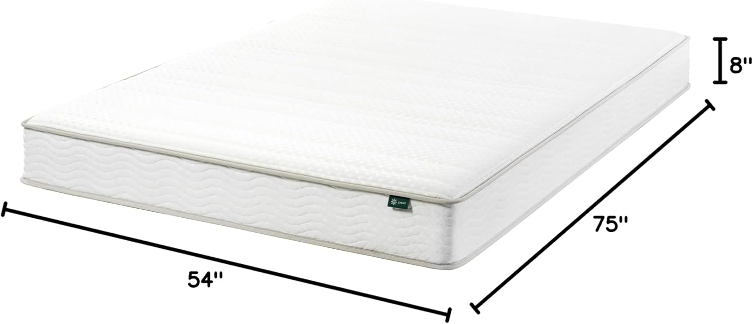 ZINUS 8 Inch Foam and Spring Hybrid Mattress [New Version], Full, Fiberglass free, Medium Firmness, Durable Support, Certified Safe Foams & Fabric, Mattress in A Box - Grand Goldman