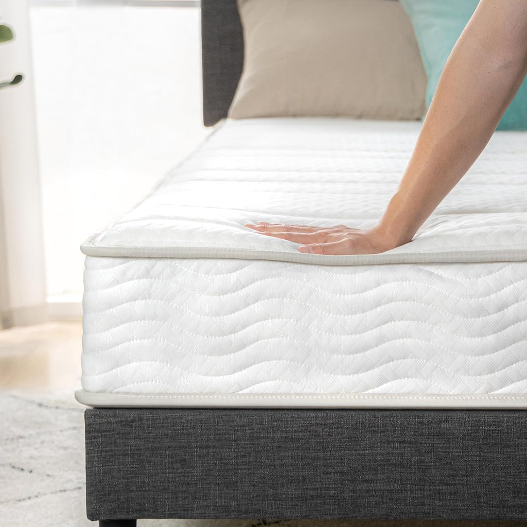 ZINUS 8 Inch Foam and Spring Hybrid Mattress [New Version], Full, Fiberglass free, Medium Firmness, Durable Support, Certified Safe Foams & Fabric, Mattress in A Box - Grand Goldman