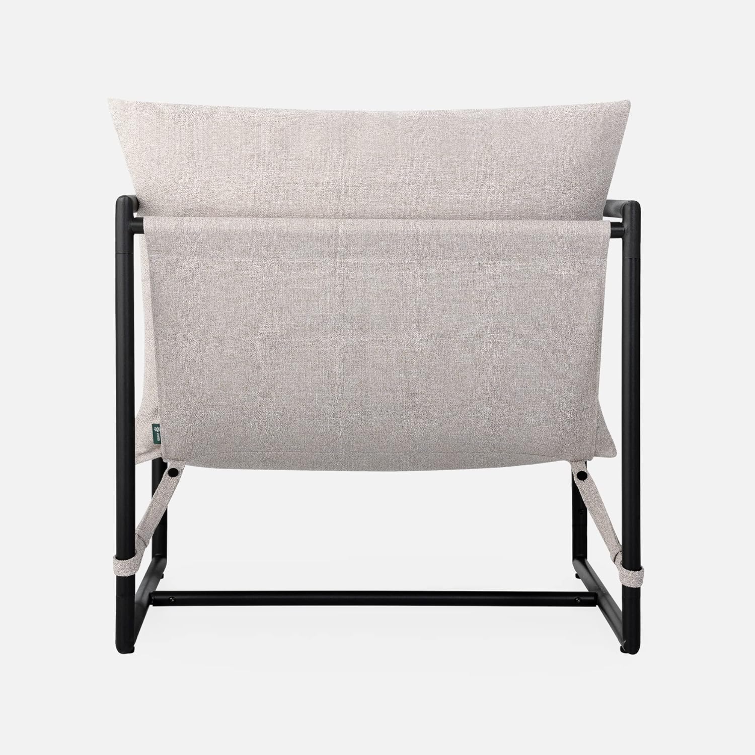 ZINUS Aidan Sling Accent Chair, Metal Framed Armchair with Shredded Foam Cushioning, Oatmeal - Grand Goldman
