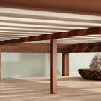 ZINUS Vivek Wood Platform Bed Frame with Headboard, Solid Wood Foundation with Wood Slat Support, No Box Spring Needed, Easy Assembly, Queen - Grand Goldman