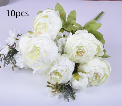 13 Core-spun Peony Decorative Flowers Artificial Flowers Artificial Flowers