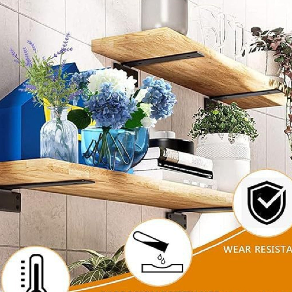 One-word Support Frame Load-bearing Thickened Shelf Wall Shelf