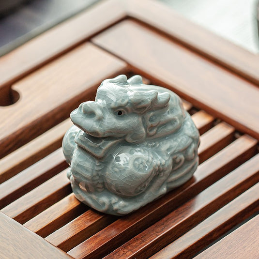 Ceramic Ornament Sliced Tea Pet Household Kung Fu