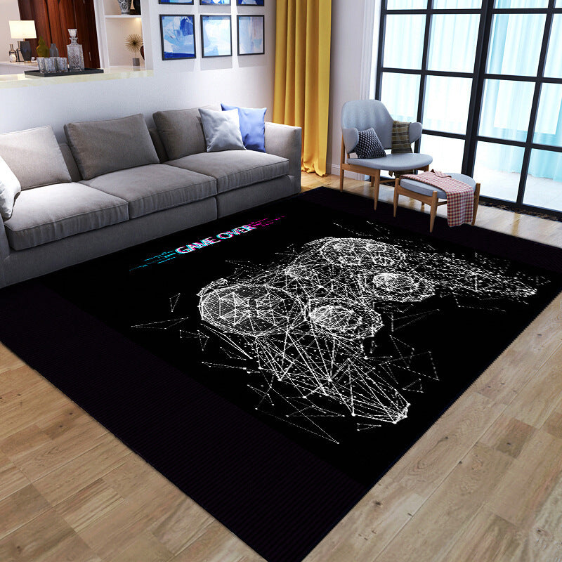 Home Living Room Game Console Controller Printed Decorative Carpet