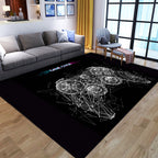 Home Living Room Game Console Controller Printed Decorative Carpet