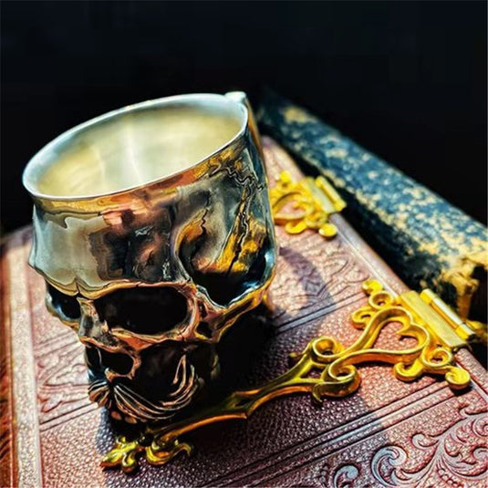 Tasse à boisson sculptée en alliage gothique créatif