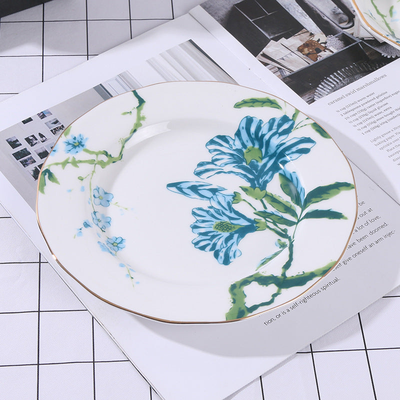 Green Phoenix Afternoon Tea Bone China Coffee Cup European Luxury