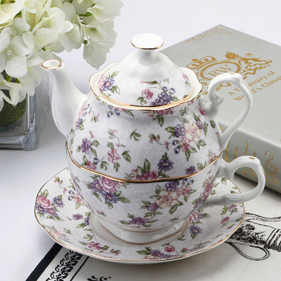 European-style Bone China Tea Set Mother And Son Pot Office