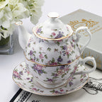 European-style Bone China Tea Set Mother And Son Pot Office
