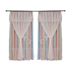 Nordic Simple Hollow Star Princess Wind Bedroom Blackout Curtains