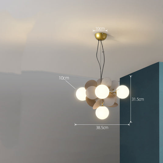 Lustre nordique moderne minimaliste pour salon et chambre à coucher