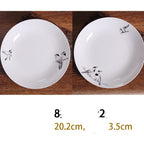 Bone China Dish Deep Plate Shallow Creative European Style