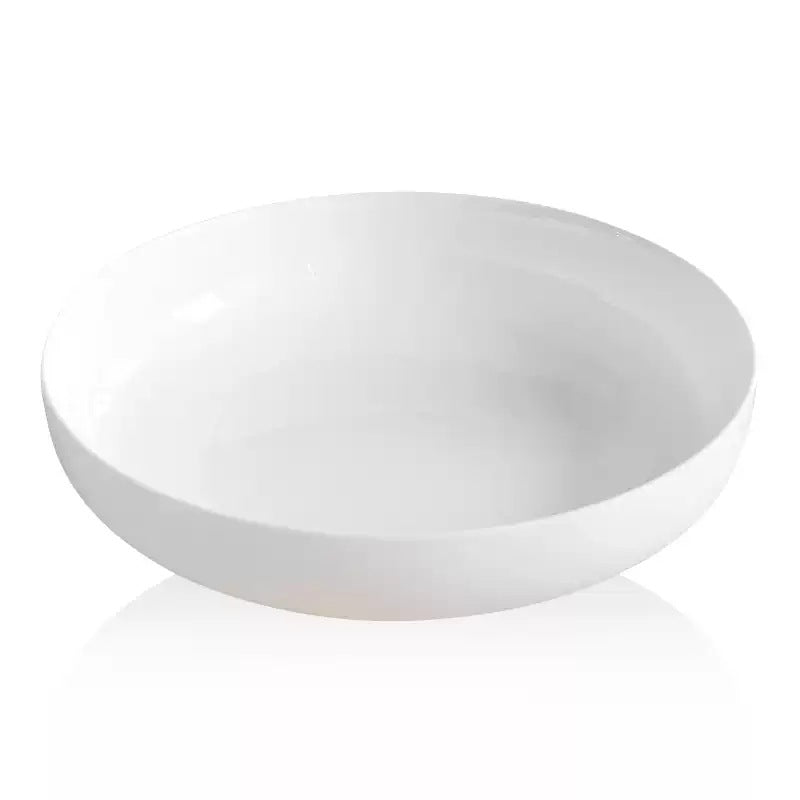 Home Fashion Pure White Bone China Plate Set