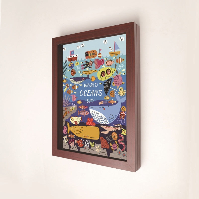 A4 børns maleri opbevaringsramme DiyKidsArt magnetisk billedramme