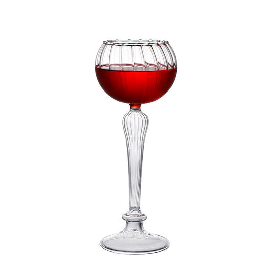 European Style Creative Tall Flower Cocktail Champagne Glass