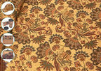 Portuguese Natural Cork Leather Floral Floral Carpet Cushion Tablecloth