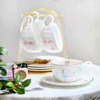 British Bone China Ceramic Tea Set Cup And Saucer Set