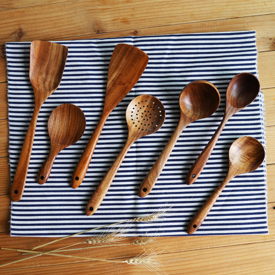 Japanese Style Wooden Nonstick Soup Spoon Spatula