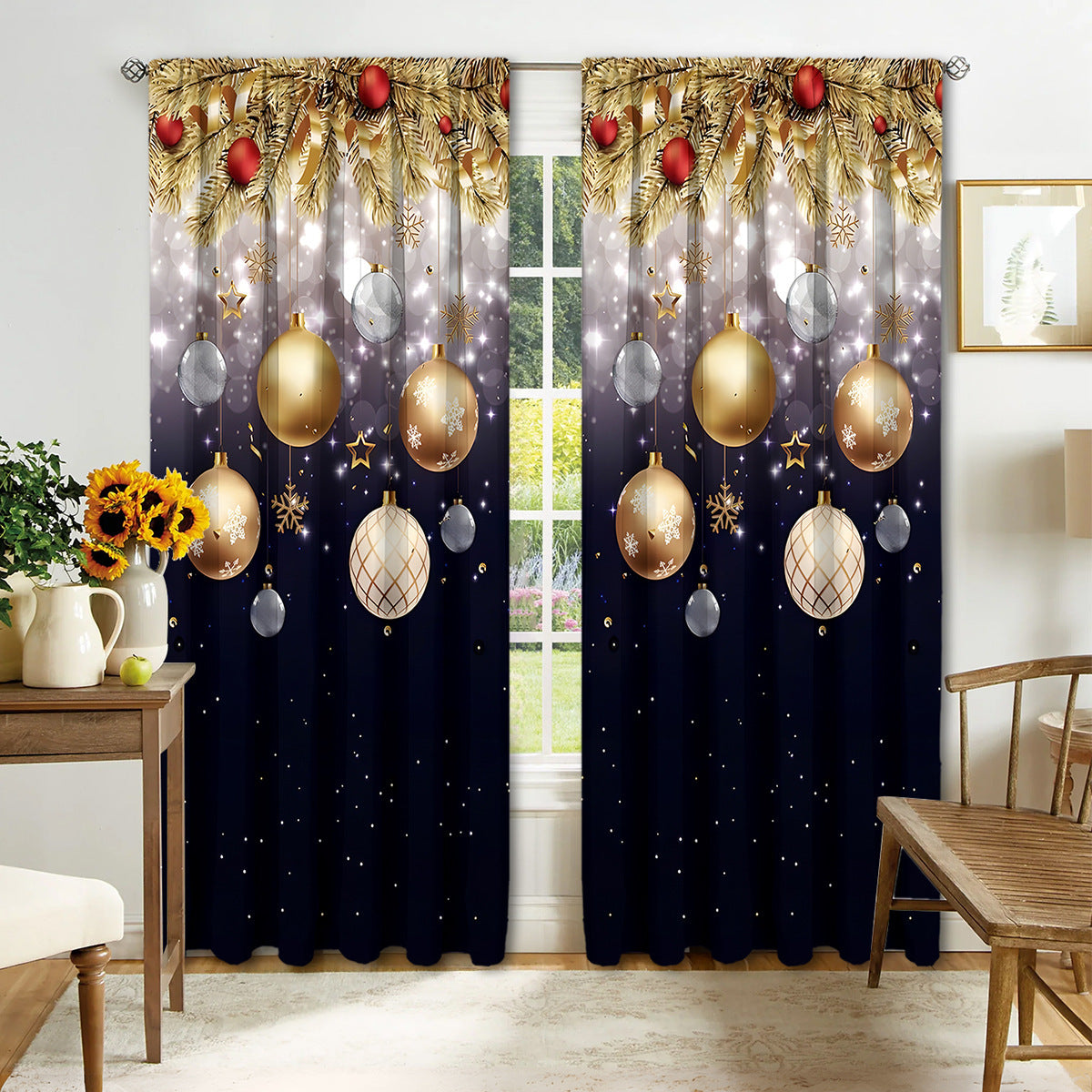Digital Printed Christmas Curtains
