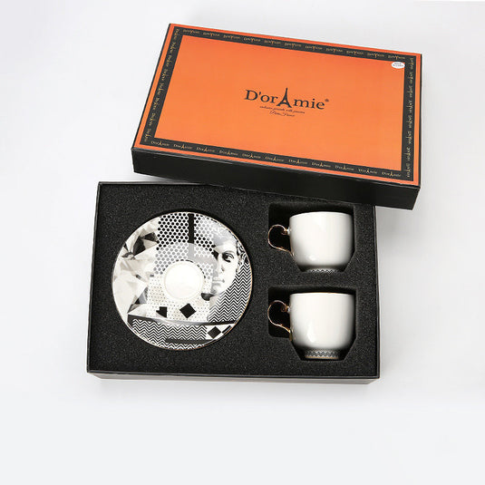 Fashion Small Turkish Coffee Cup And Saucer Tea Set Gift Box