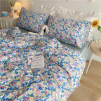 Small Floral Gentle Girl Heart Bedding Set Of Four