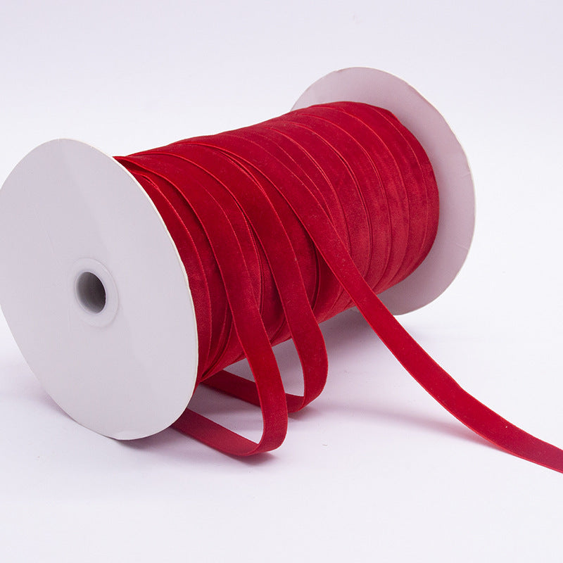Household Portable Solid Color Velvet Ribbon