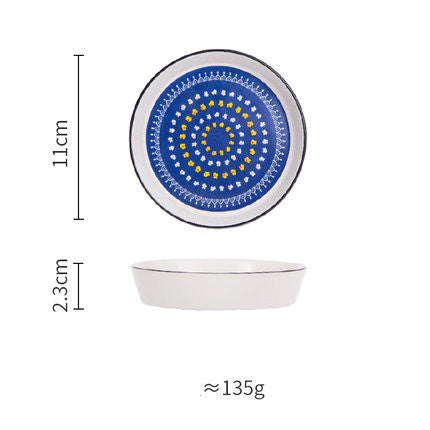 Creative New Bone China Disc Tableware