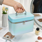 Cosmetic Bag Large Capacity High-grade Portable Is-style Storage Box With Mirror