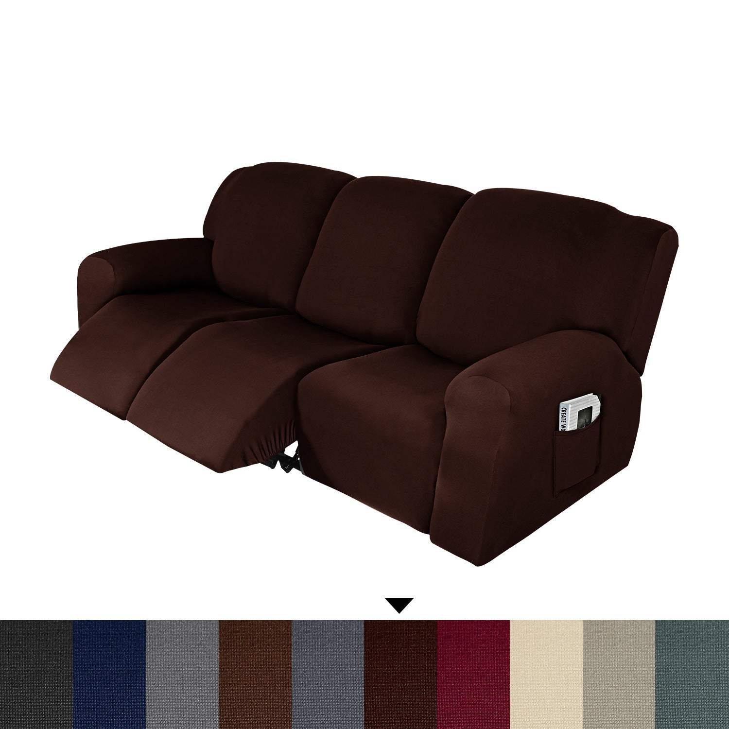 Husholdningsmælk Silke Recliner Sofa Betræk