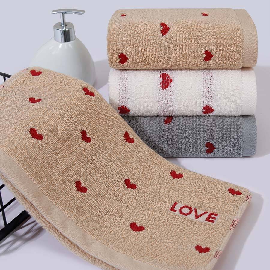 Pure Cotton Couple Embroidery Household Towels