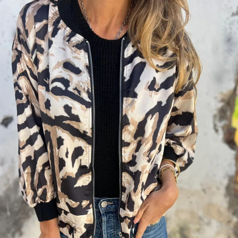 Women's Drawstring Thin Section Zipper Jacket