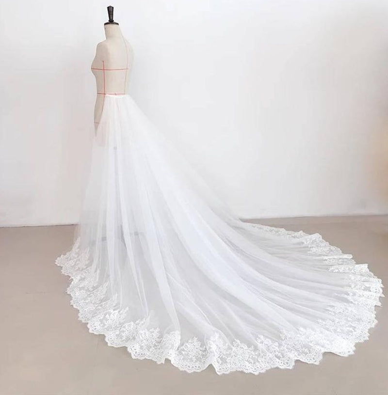 Bride's Skirt With Mesh Lace Lace