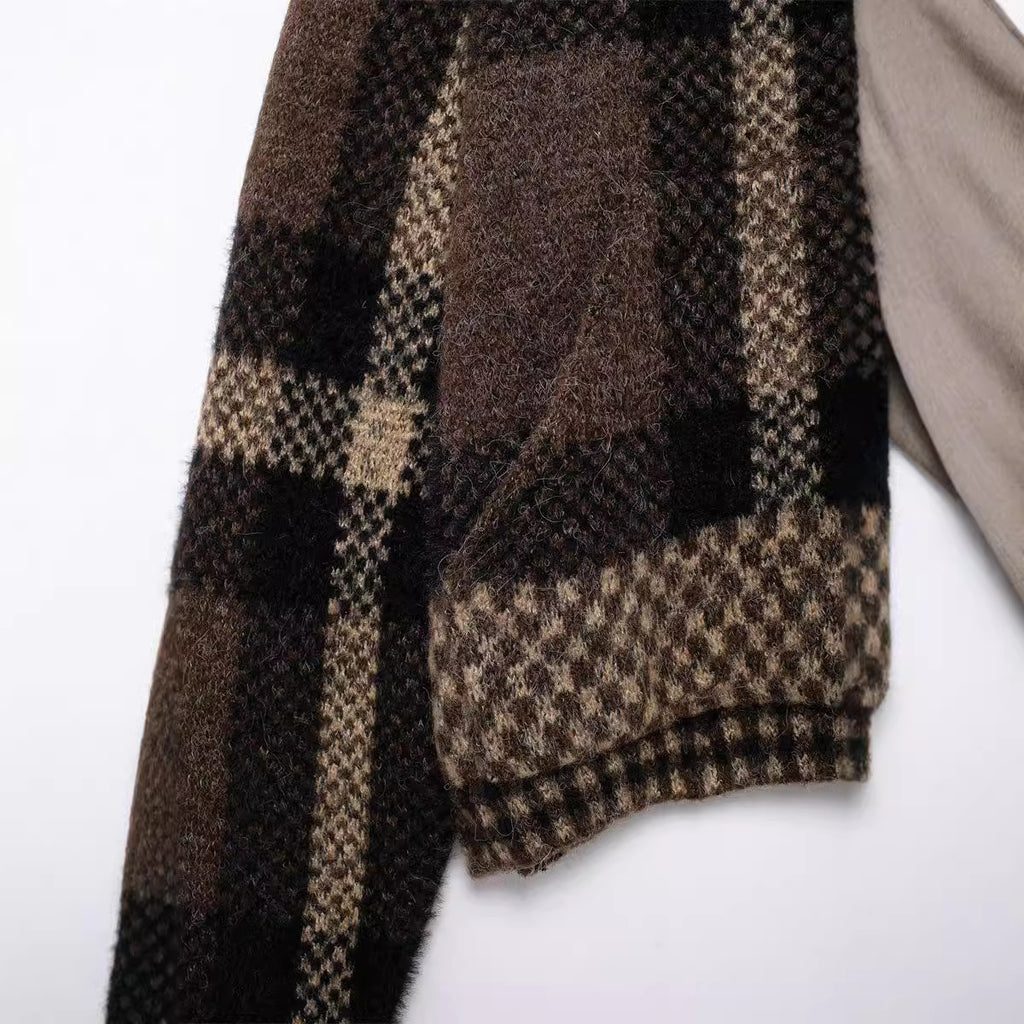 Autumn Sweater Round Neck Solid Color Loose Pullover