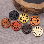 Natural Wood Dyed Lase Coat Sweater Cardigan Clothes Buttons