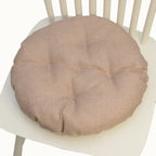 Multifarvet hør fem-cirkel stolpude stolpude