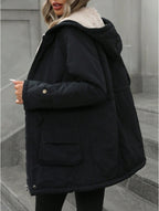 Aveloria Fashion Loose Casual Versatile Hooded Zip-Up