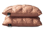 A Pair Of Feather Pillows And White Goose Single Neck Guards