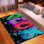 Home Living Room Game Console Controller Printed Decorative Carpet