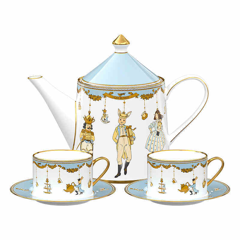 Bone China Teapot Tea Set Cup And Saucer Exquisite