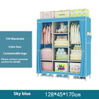 Metal Combination Simple Wardrobe Rental Room Steel Pipe Assembly Clothes Household Bedroom