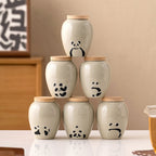 Chinese Retro Panda Ceramic Pot