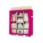 Metal Combination Simple Wardrobe Rental Room Steel Pipe Assembly Clothes Household Bedroom